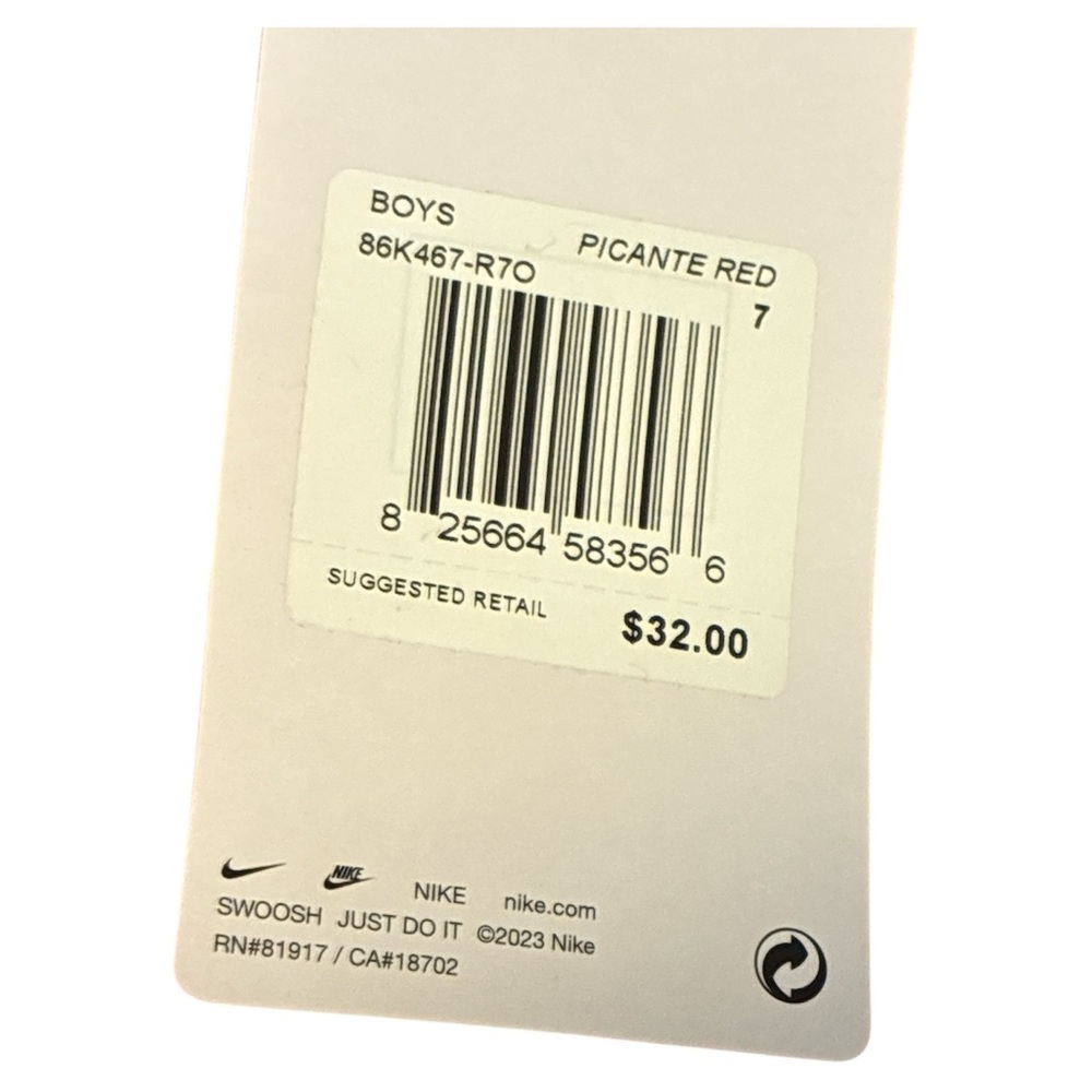 Nike Boys Picante Red Shorts size kids 7 new - Picture 3 of 3